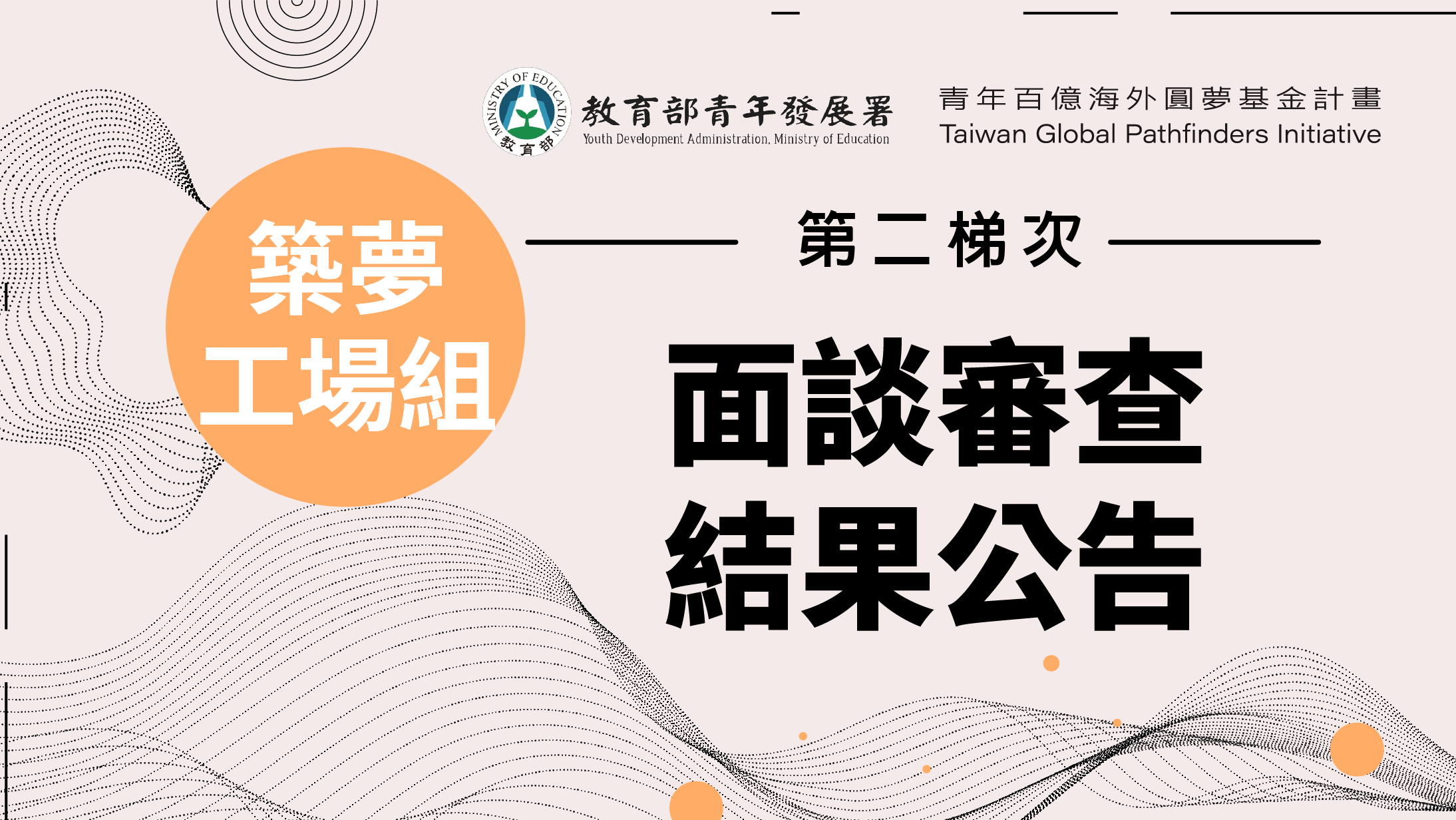 築夢啟程❣第二梯次築夢工場組面試審查結果正式揭曉