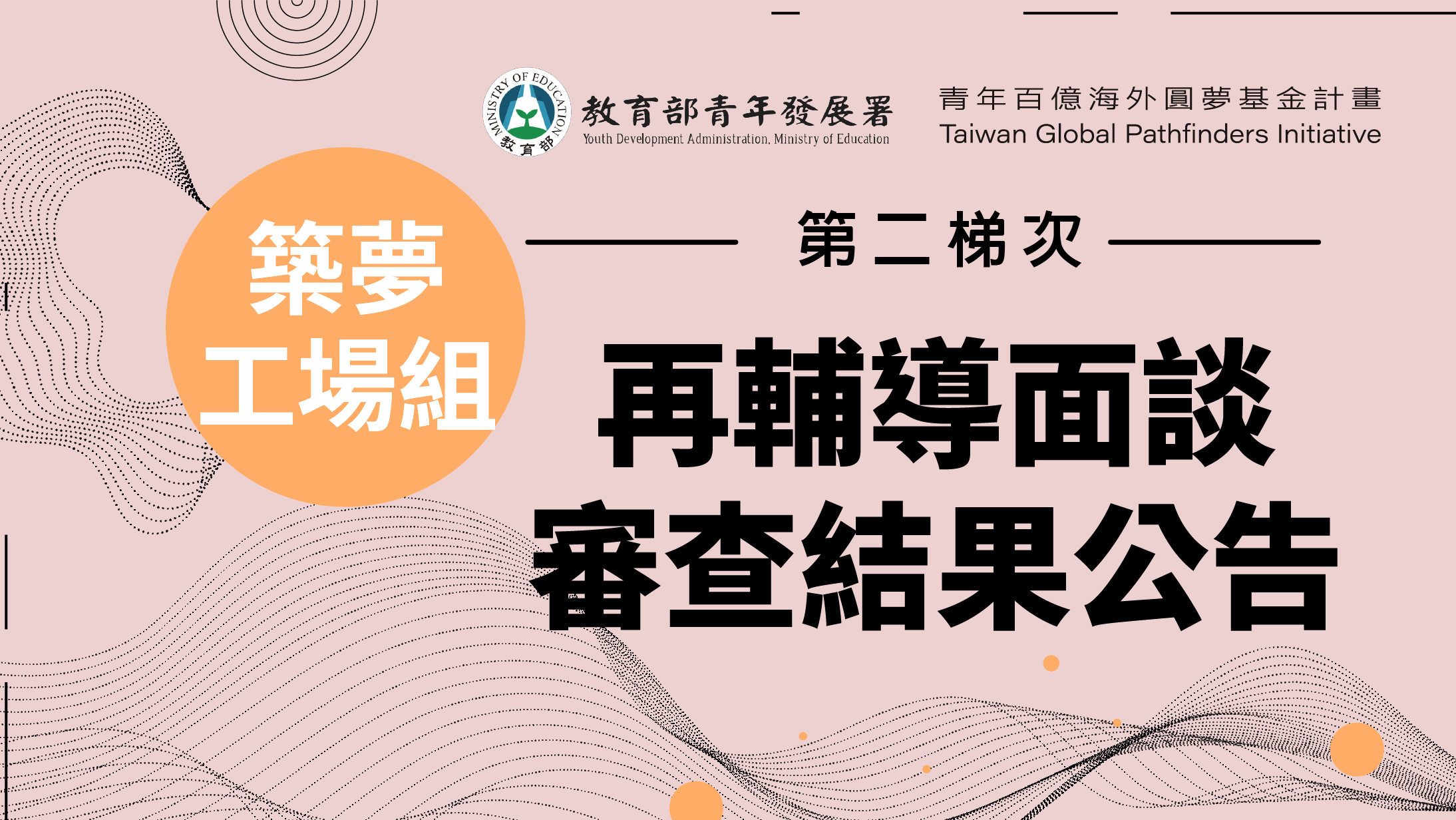 好消息速報！第2梯次築夢工場組，再輔導面談審查結果正式出爐